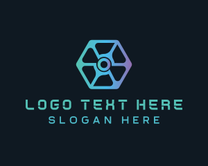 Digital Marketing - Digital Tech Hexagon Business logo design
