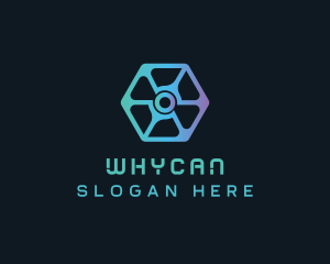 Digital Tech Hexagon Business Logo