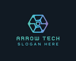 Digital Tech Hexagon Business logo design