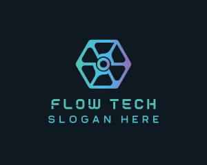 Digital Tech Hexagon Business logo design