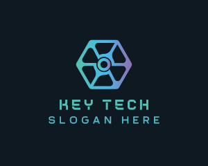 Digital Tech Hexagon Business logo design