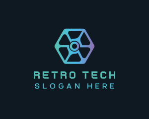 Digital Tech Hexagon Business logo design