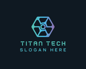 Digital Tech Hexagon Business logo design