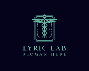 Pharmaceutical Laboratory Clinic logo design