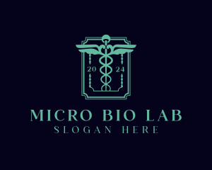 Pharmaceutical Laboratory Clinic logo design