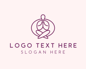 Peace - Yoga Zen Meditation logo design