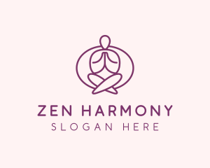 Yoga Zen Meditation logo design