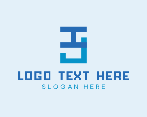 Advertising - Modern Business Letter IJ logo design