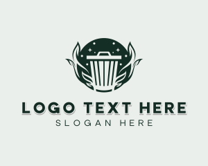 Recycling Bin - Trash Bin Sanitation logo design