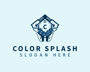 Pressure Washing Housekeeping logo design