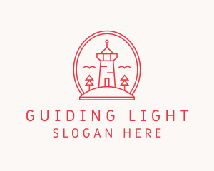 Outdoors Hill Lighthouse logo design