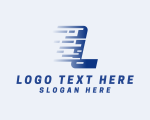 Distributor - Express Business Letter L logo design