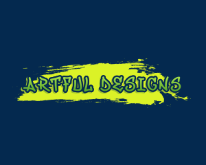 Graffiti Art Paint logo design