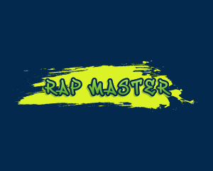 Rap - Graffiti Art Paint logo design