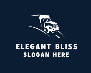 Movers - Delivery Truck Road logo design
