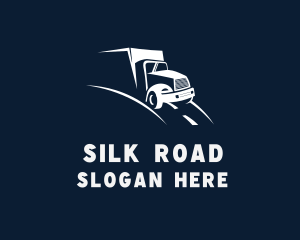 Delivery Truck Road logo design