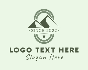 Tourist Spot - Mountain Climbing Travel logo design