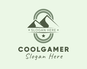 Mountain Climbing Travel Logo