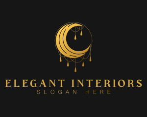 Elegant Lunar Moon logo design