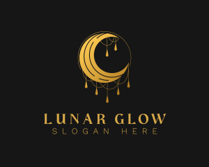 Elegant Lunar Moon logo design