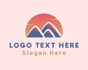 Mountain - Sunset Peak Park logo design