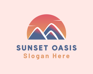 Sunset Peak Park logo design