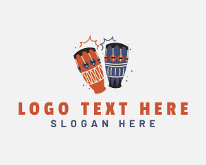 Culture - Conga African Instrument logo design