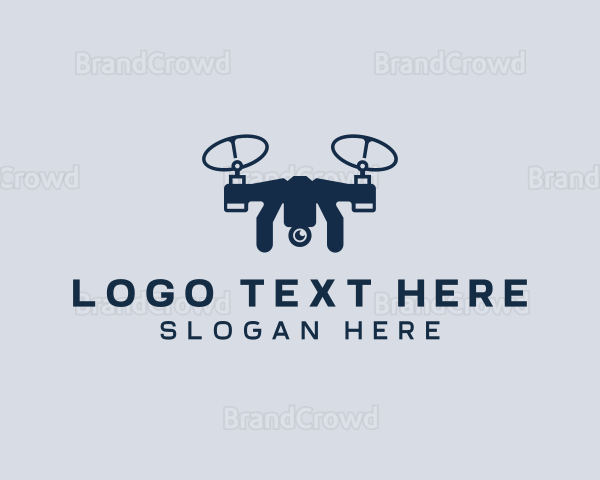 Drone Aerial Quadrotor Logo