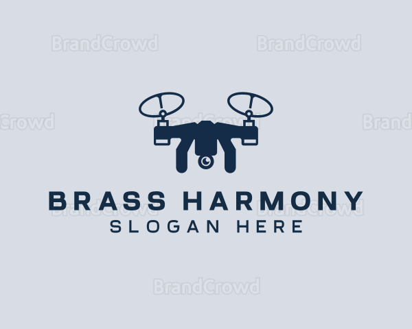 Drone Aerial Quadrotor Logo