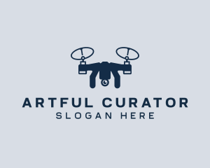 Drone Aerial Quadrotor Logo