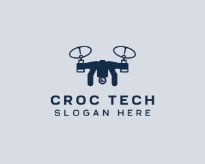 Drone Aerial Quadrotor Logo