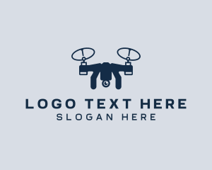 Camera - Drone Aerial Quadrotor logo design