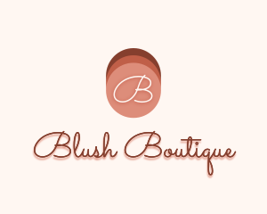 Blush - Feminine Beauty Cosmetics logo design