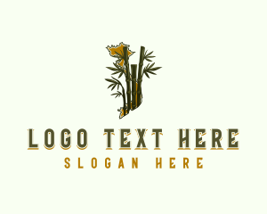 Map - Vietnam Bamboo Plant logo design