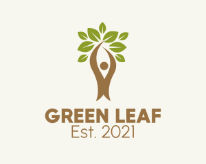 Vegetarian - Natural Vegetarian Leaves logo design