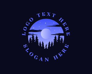 Night Moon Forest Logo