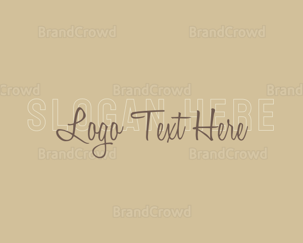 Overlap Cursive Business Logo