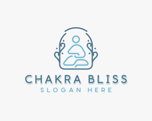 Chakra - Wellness Meditation Yoga logo design