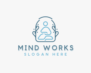 Wellness Meditation Yoga logo design