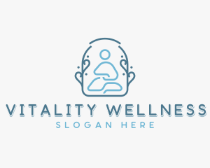 Wellness Meditation Yoga logo design