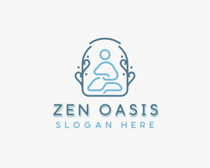 Wellness Meditation Yoga logo design