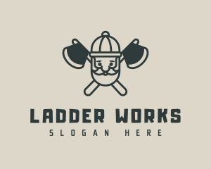 Cute Lumberjack Axe logo design