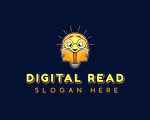 Smart Reading Bulb logo design