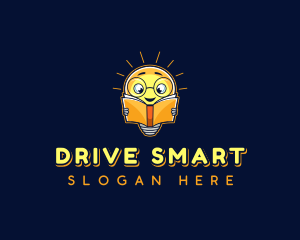 Smart Reading Bulb logo design