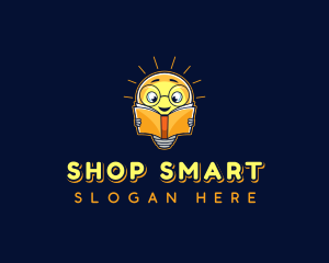 Smart Reading Bulb logo design