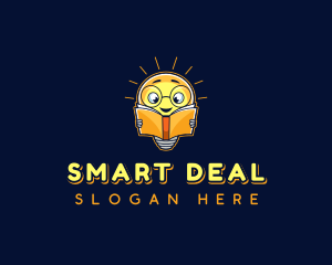 Smart Reading Bulb logo design