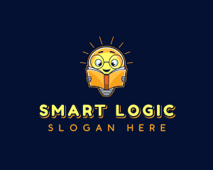 Smart Reading Bulb logo design
