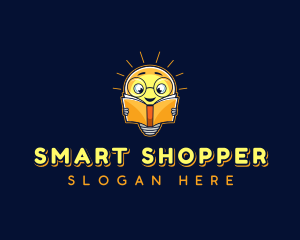 Smart Reading Bulb logo design