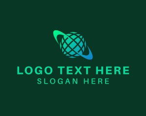 World - Technology Global Logistics logo design