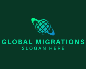 Technology Global Logistics logo design